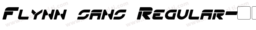 Flynn sans Regular字体转换